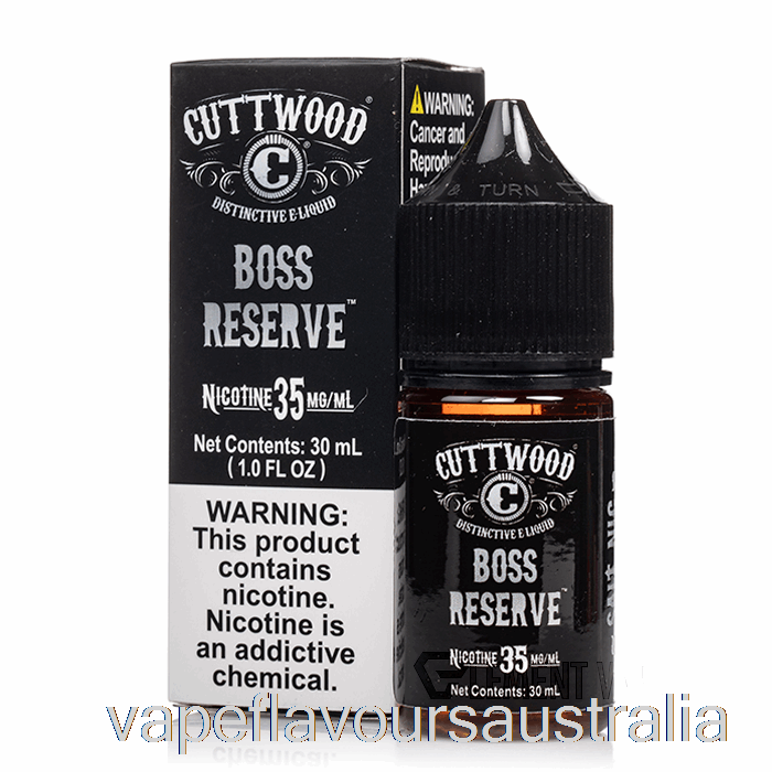 Vape Australia Boss Reserve - Cuttwood Salts - 30mL 50mg